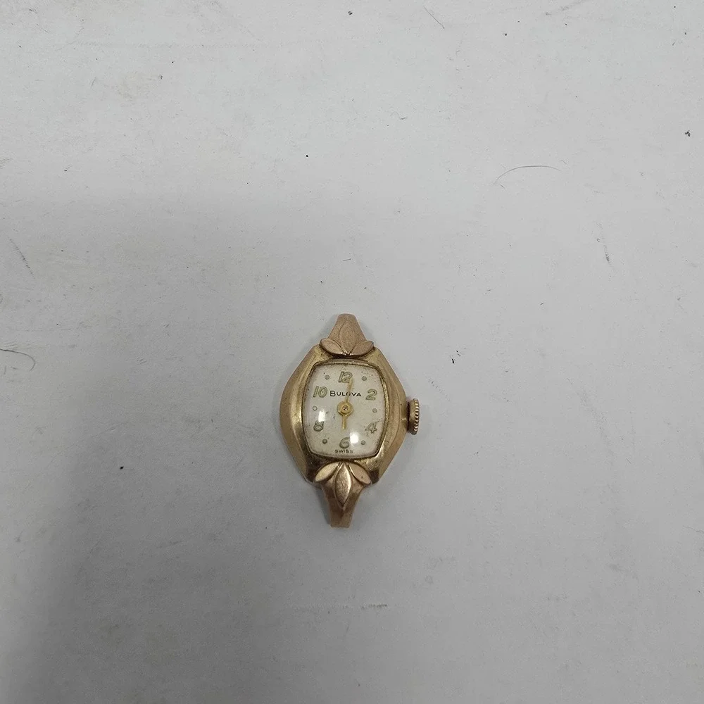 Vintage Bulova L9 10K RGP Bezel Stainless Steel Back Manual Wind Watch U478706
